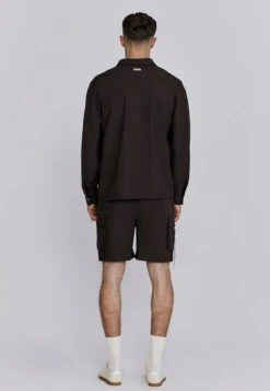 SikSilk Brown Full Zip Overshirt -Modern Men Wear Shop SS 27157 5