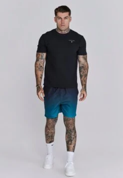 SikSilk Black Teal Fade Swim Shorts -Modern Men Wear Shop SS 27198 4