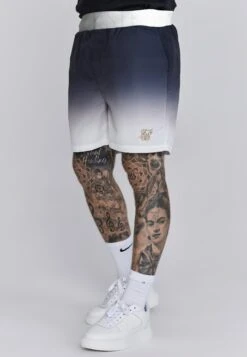 SikSilk Navy White Fade Swim Shorts