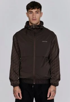 SikSilk Brown AOP Windbreaker