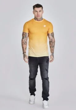 SikSilk Orange Yellow Fade T-Shirt -Modern Men Wear Shop SS 27228 3
