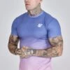SikSilk Purple Pink Fade T-Shirt -Modern Men Wear Shop SS 27230 1
