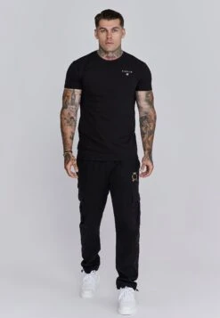 SikSilk Black Cargo Pants -Modern Men Wear Shop SS 27241 4