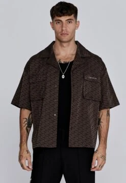 SikSilk Brown Utility Shirt