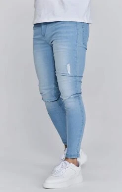 SikSilk Blue Distressed Skinny Jeans