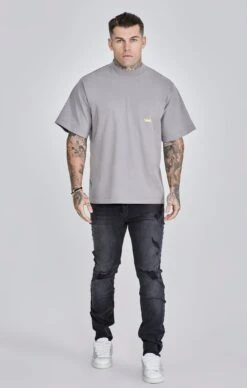 SikSilk Black Distressed Slim Fit Jeans -Modern Men Wear Shop SS 27274 4