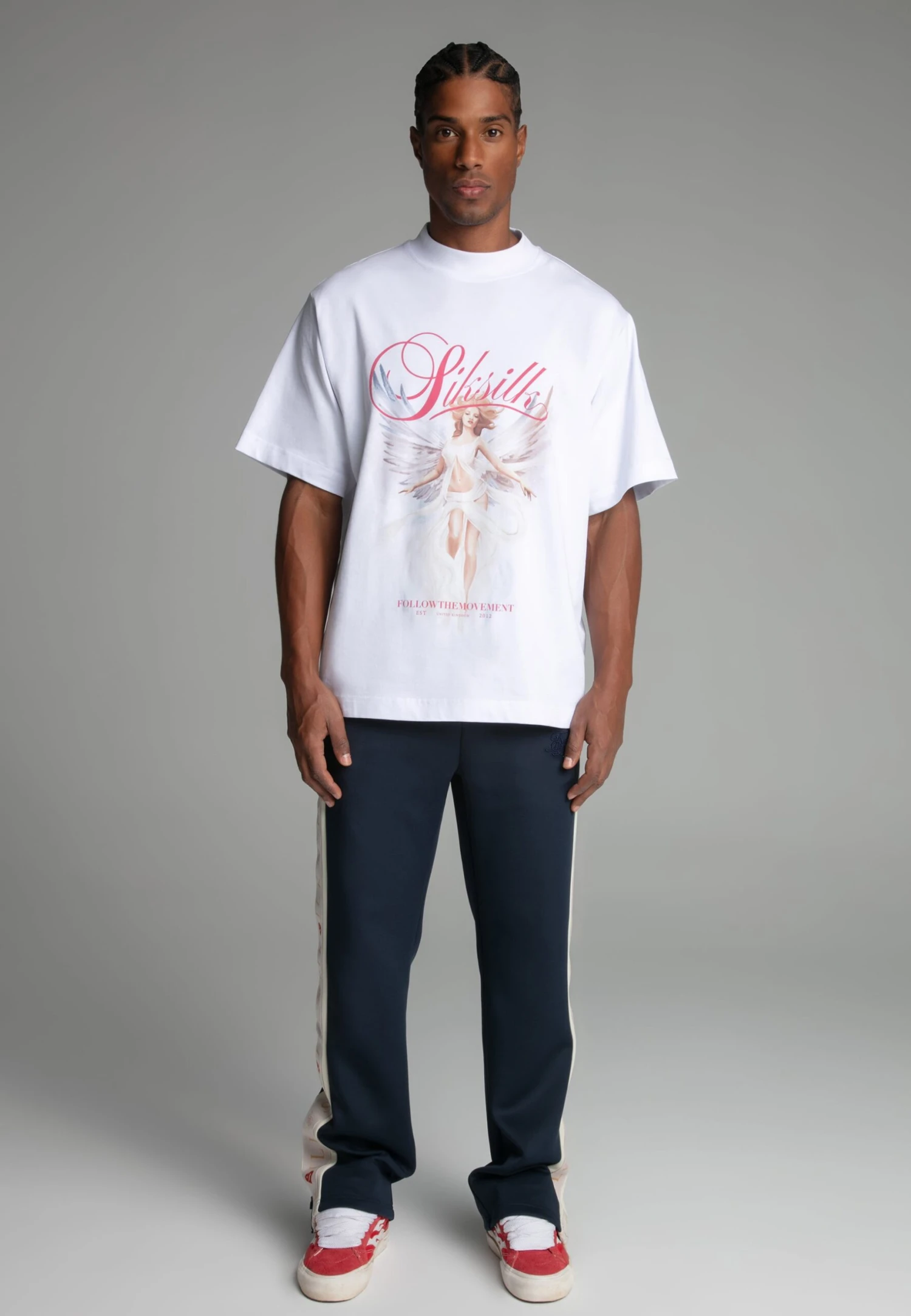 SikSilk Navy Track Pants 4 SikSilk Navy Track Pants - Image 2