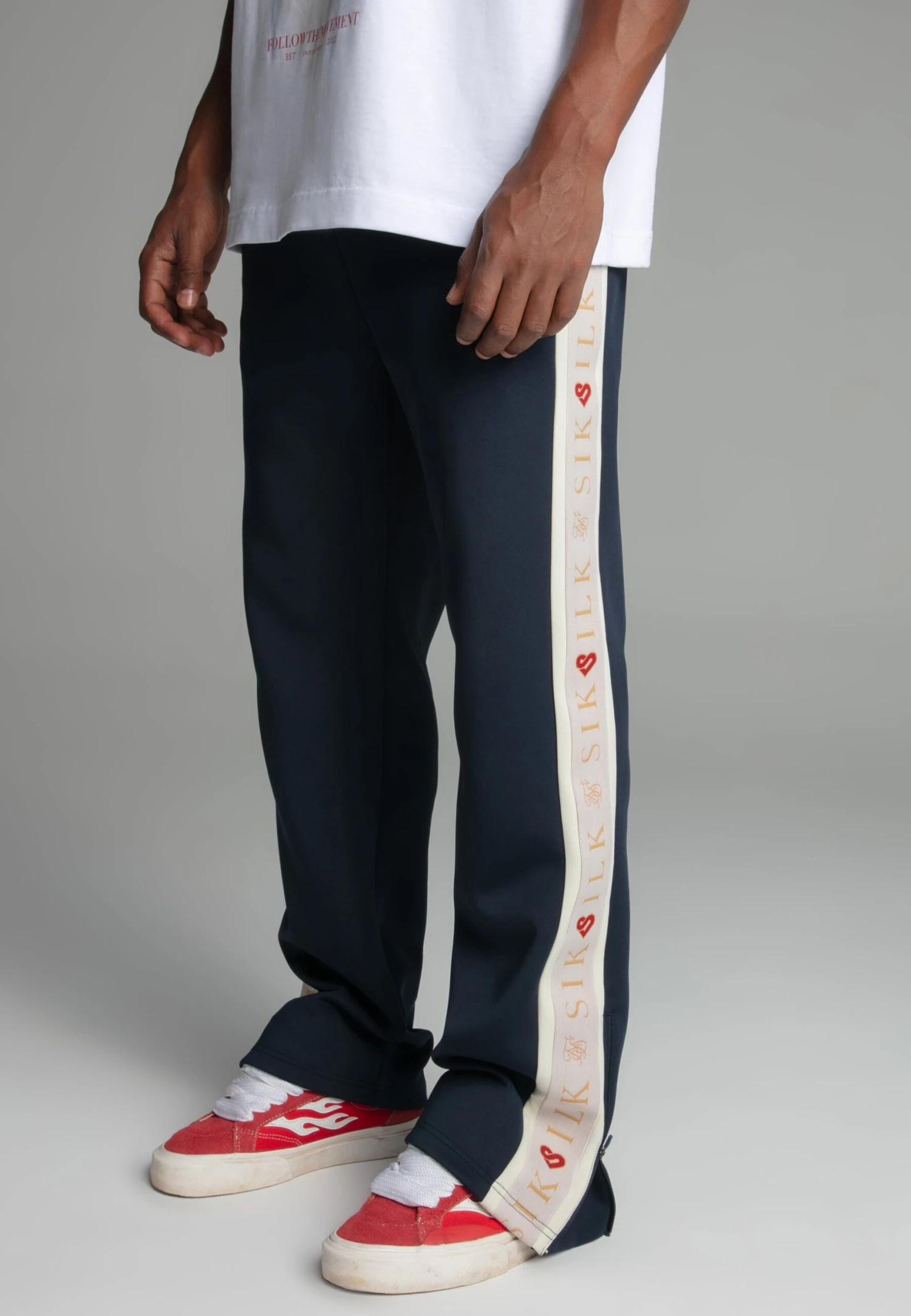 SikSilk Navy Track Pants 5 SikSilk Navy Track Pants - Image 3