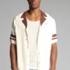 SikSilk Ecru Retro Resort Shirt -Modern Men Wear Shop SS 27357 1