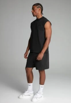 SikSilk Black Sleeveless T-Shirt -Modern Men Wear Shop SS 27362 4