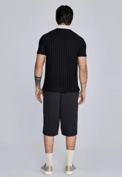 SikSilk Black Polo T-Shirt -Modern Men Wear Shop SS 27391 5