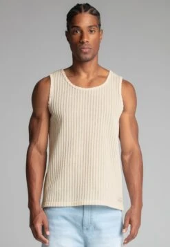 SikSilk Ecru Textured Vest