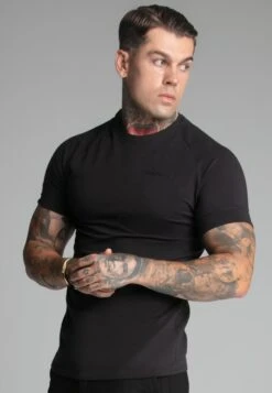 SikSilk Black Smart Tech T-Shirt