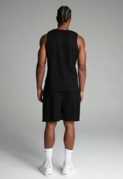SikSilk Black Textured Vest -Modern Men Wear Shop SS 27413 5