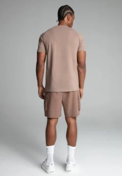 SikSilk Brown Smart Cargo Shorts -Modern Men Wear Shop SS 27418 5