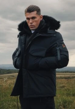 SikSilk Black Parka