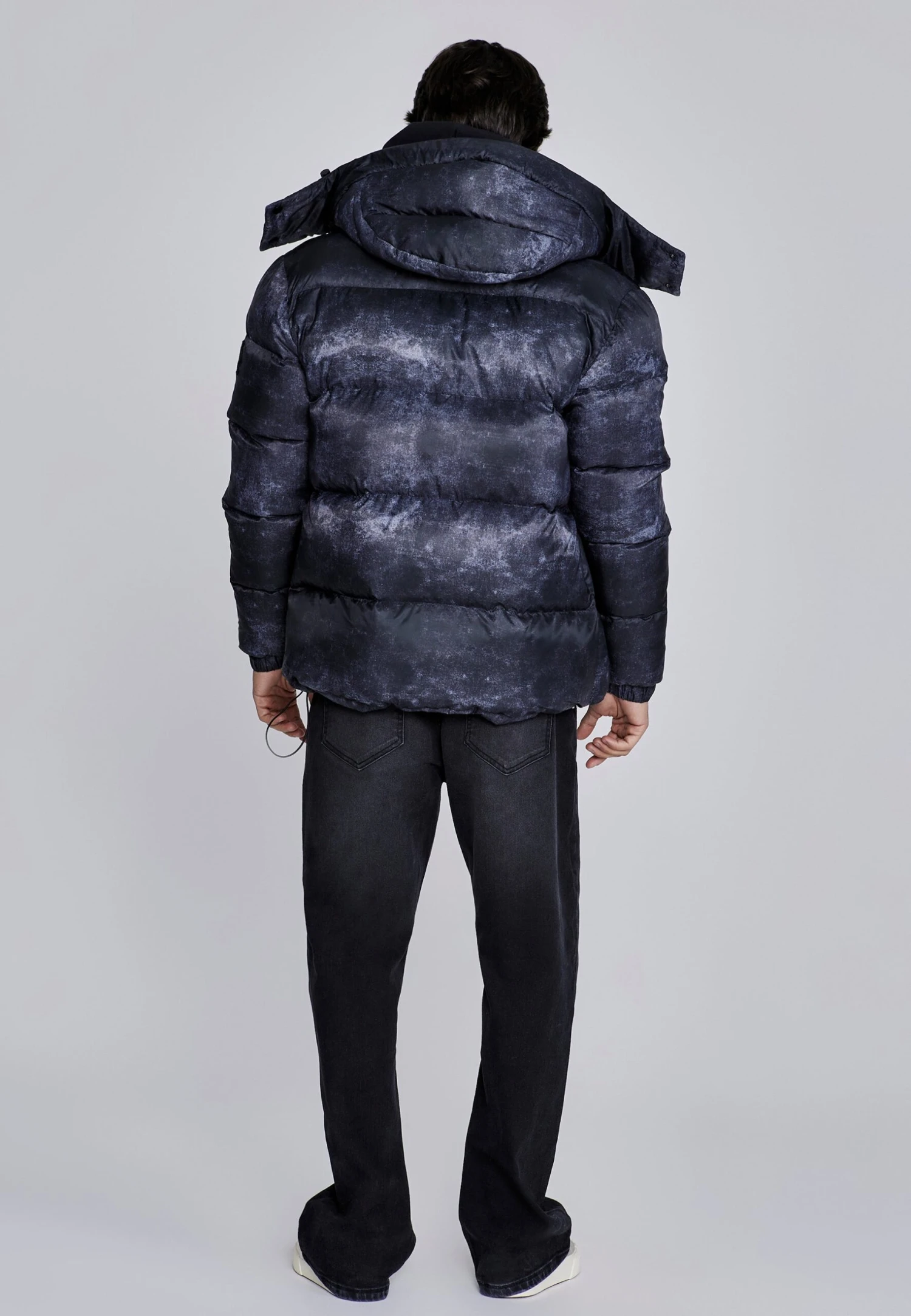 SikSilk Grey Puffer Jacket 7 SikSilk Grey Puffer Jacket - Image 5