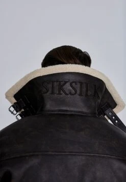SikSilk Brown Aviator Jacket 10 SikSilk Brown Aviator Jacket -Modern Men Wear Shop SS 27478 2