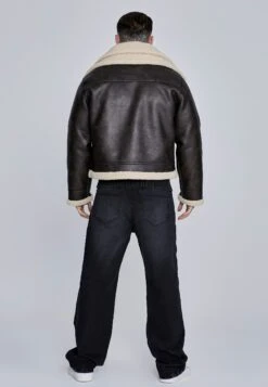 SikSilk Brown Aviator Jacket 13 SikSilk Brown Aviator Jacket -Modern Men Wear Shop SS 27478 5