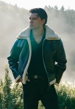 SikSilk Brown Aviator Jacket