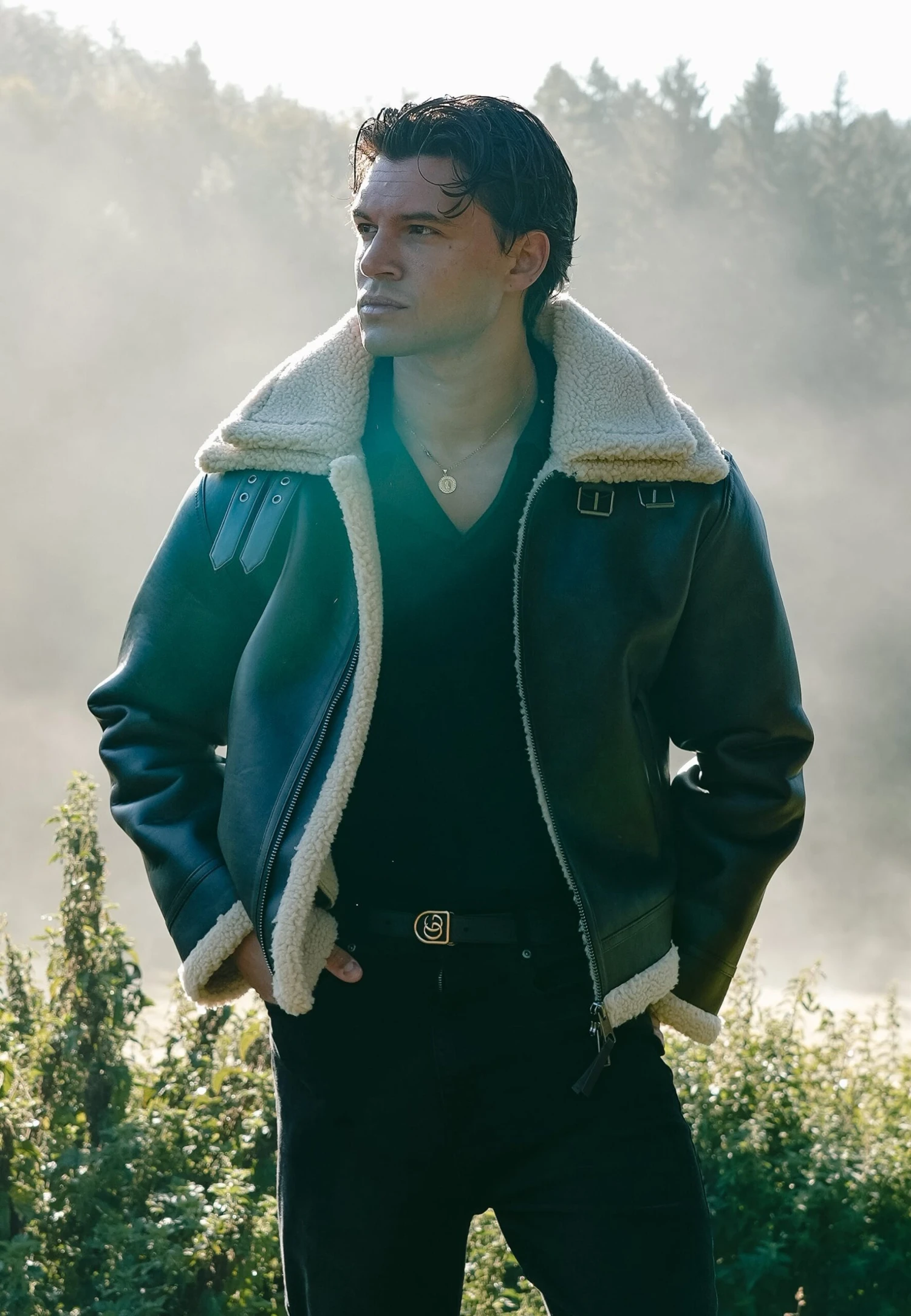 SikSilk Brown Aviator Jacket 3 SikSilk Brown Aviator Jacket