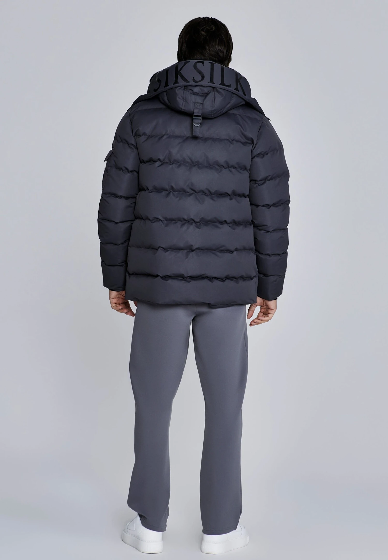 SikSilk Grey Parka 7 SikSilk Grey Parka - Image 5
