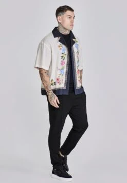 SikSilk Ecru Resort Shirt -Modern Men Wear Shop SS 27531 3
