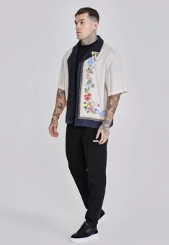 SikSilk Ecru Resort Shirt -Modern Men Wear Shop SS 27531 4