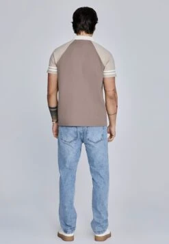 SikSilk Beige Retro Resort Shirt -Modern Men Wear Shop SS 27554 5