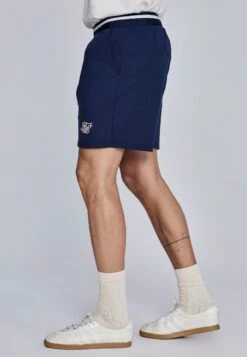 SikSilk Navy Retro Shorts -Modern Men Wear Shop SS 27555 3