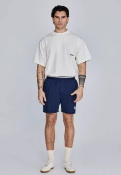 SikSilk Navy Retro Shorts -Modern Men Wear Shop SS 27555 4