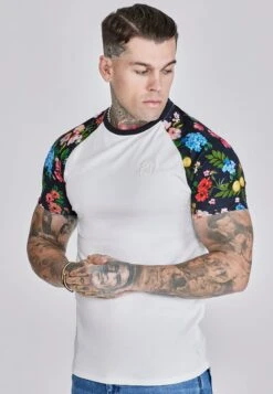 SikSilk Ecru Raglan T-Shirt