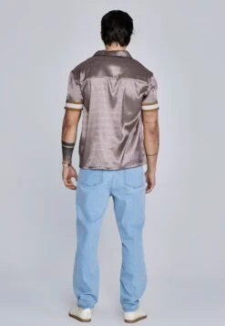 SikSilk Brown Resort Shirt -Modern Men Wear Shop SS 27565 5