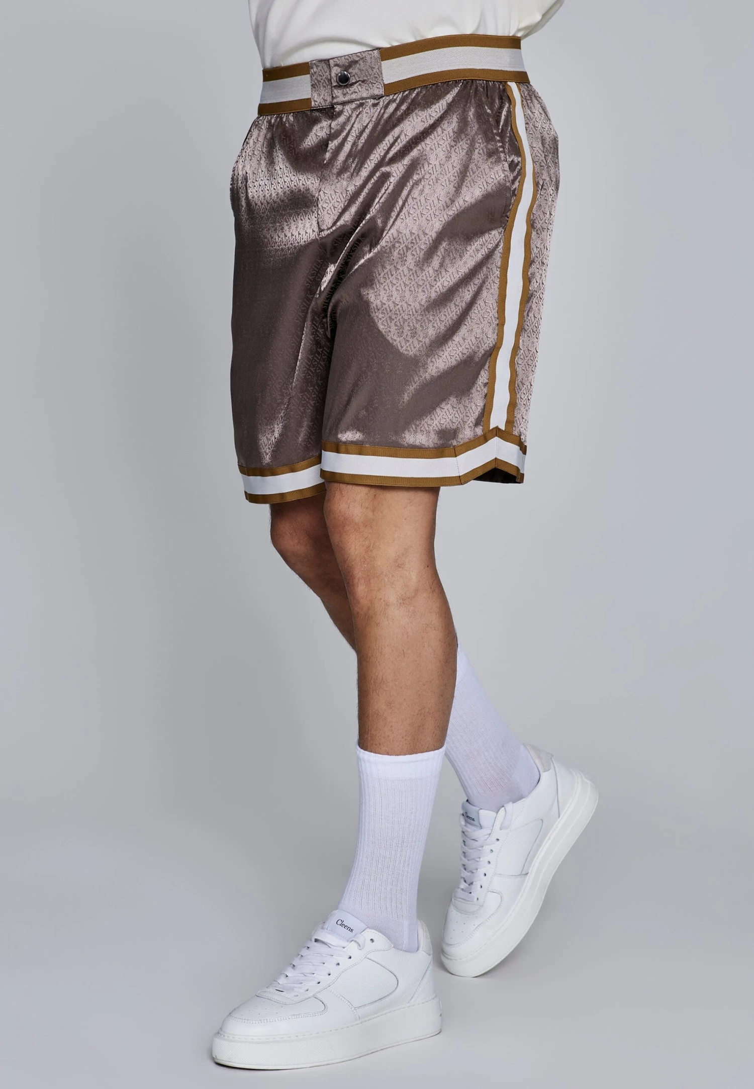 SikSilk Brown Resort Shorts 3 SikSilk Brown Resort Shorts