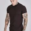 SikSilk Brown Muscle Fit T-Shirt 1 SikSilk Brown Muscle Fit T-Shirt -Modern Men Wear Shop SS 27640 1