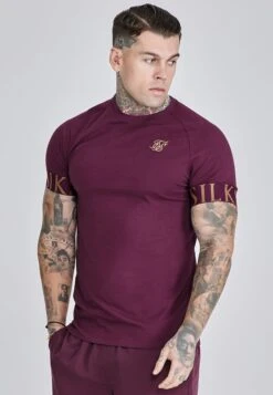 SikSilk Burgundy Tech T-Shirt
