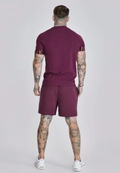 SikSilk Burgundy Tech T-Shirt -Modern Men Wear Shop SS 27660 5