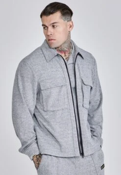 SikSilk Grey Smart Overshirt