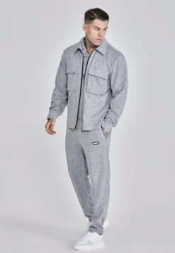 SikSilk Grey Smart Overshirt -Modern Men Wear Shop SS 27699 4