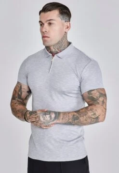 SikSilk Grey Smart Polo