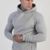 SikSilk Grey Muscle Fit Hoodie -Modern Men Wear Shop SS 27841 1