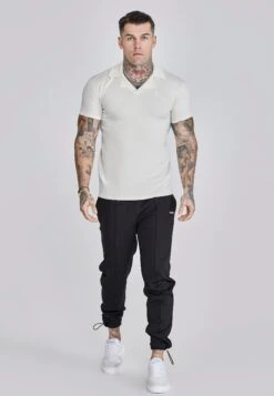 SikSilk Ecru Revere Polo -Modern Men Wear Shop SS 27869 3