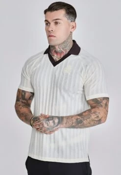 SikSilk Ecru Polo T-Shirt