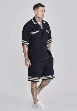SikSilk Knitted Shirt -Modern Men Wear Shop SS 27883 4