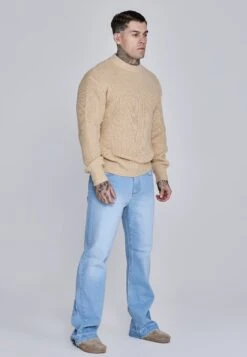 SikSilk Ecru Knitted Sweater -Modern Men Wear Shop SS 27905 4