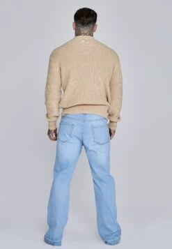 SikSilk Ecru Knitted Sweater -Modern Men Wear Shop SS 27905 5