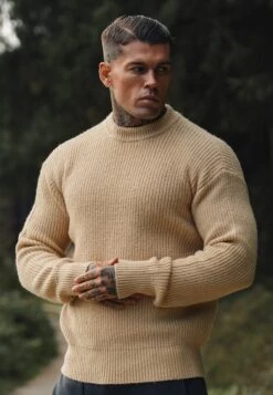 SikSilk Ecru Knitted Sweater