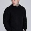 SikSilk Black Knitted Sweater -Modern Men Wear Shop SS 27906 1
