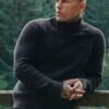 SikSilk Black High Neck Sweater -Modern Men Wear Shop SS 27927 6