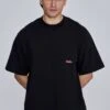 SikSilk Black Neon Pink Oversized T-Shirt -Modern Men Wear Shop SS 27949 1